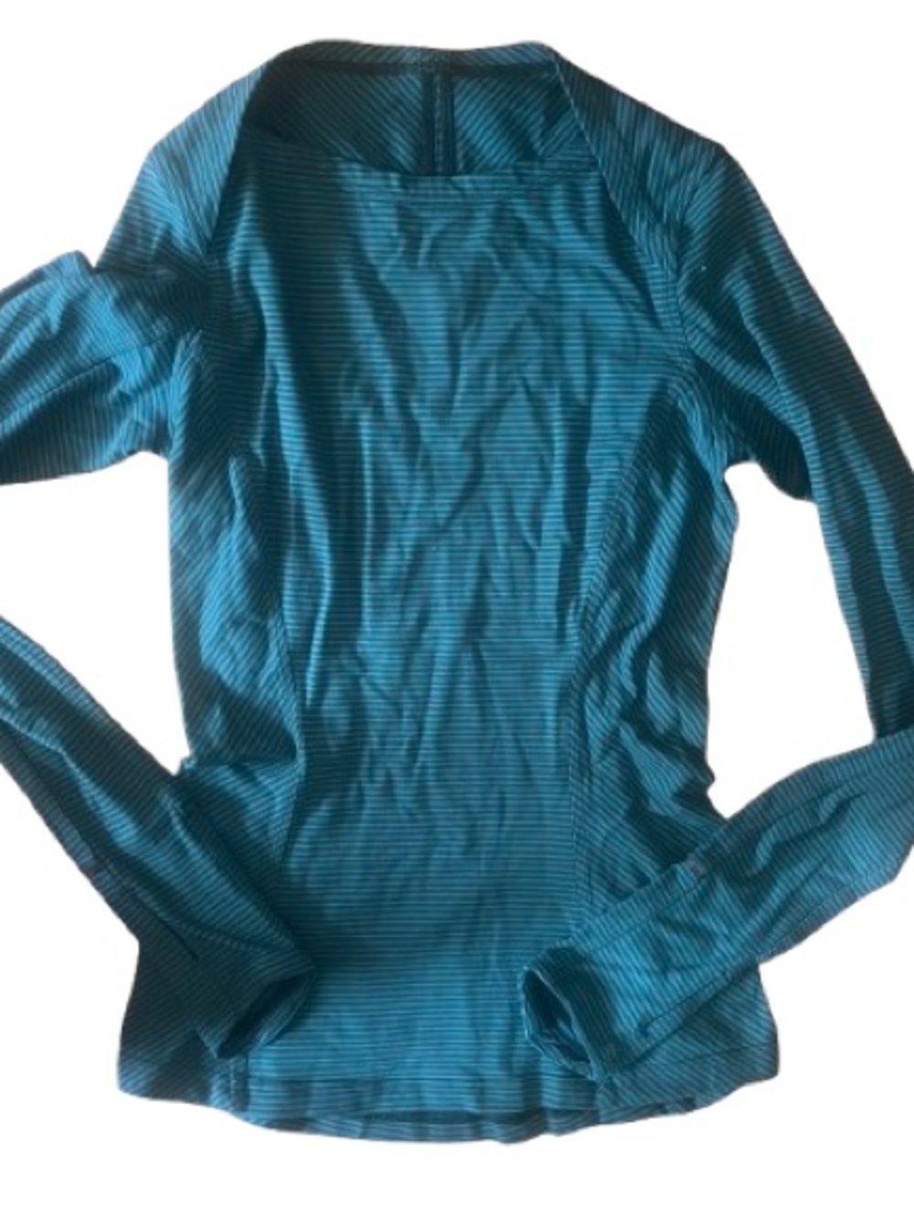 Lululemon Kanto Catch Me Long Sleeve Mini Pop Stripe Dark Fuel Forage Teal 2 - Picture 7 of 9